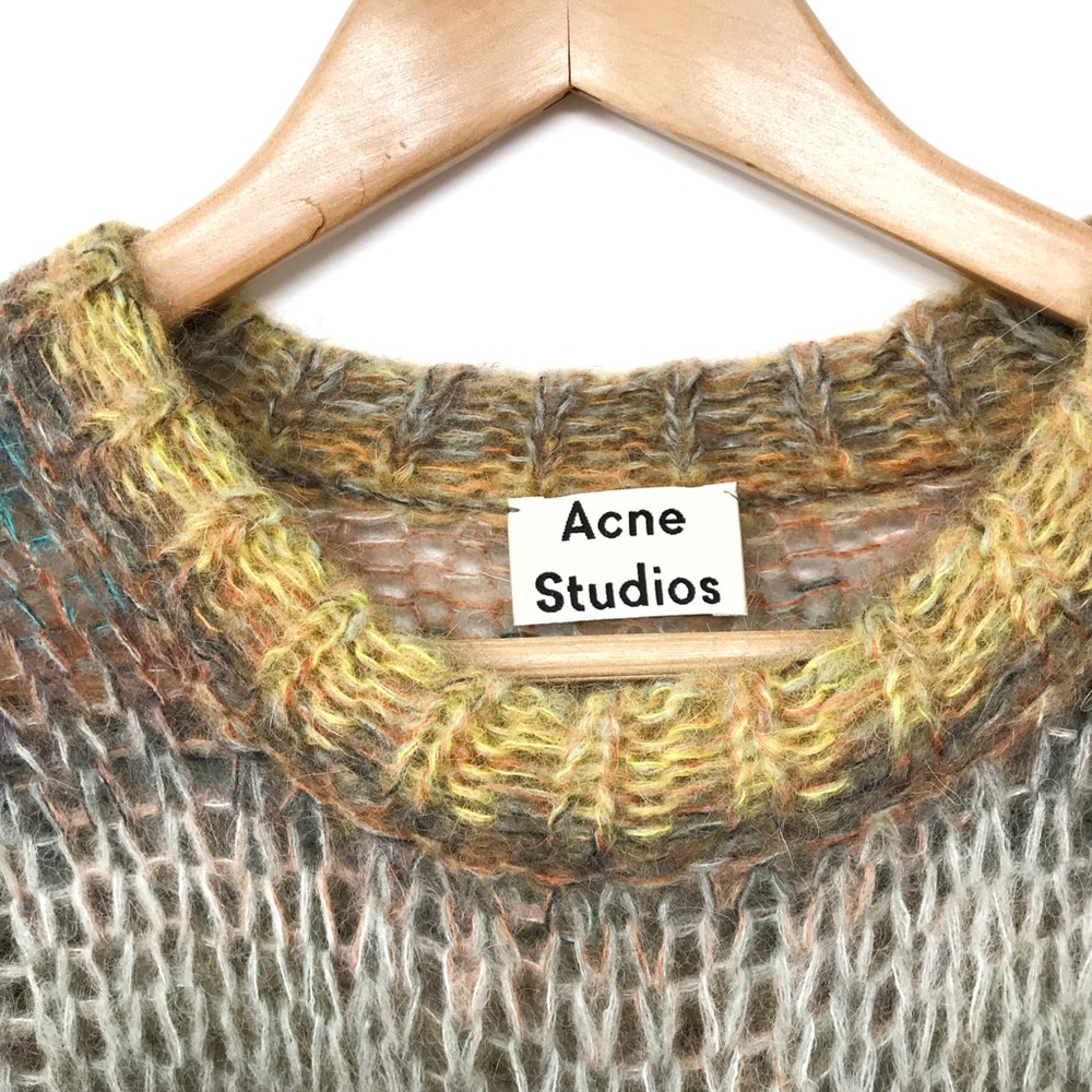 Acne Studios Striped Open-Knit Sweater
